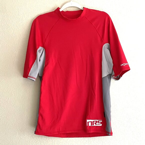 Men's NRS short-sleeved red sports top, XXL, never worn - Picture 1 of 4